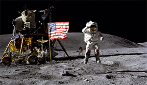 The first flag was planted on the Moon by the Apollo 11 mission in 1969