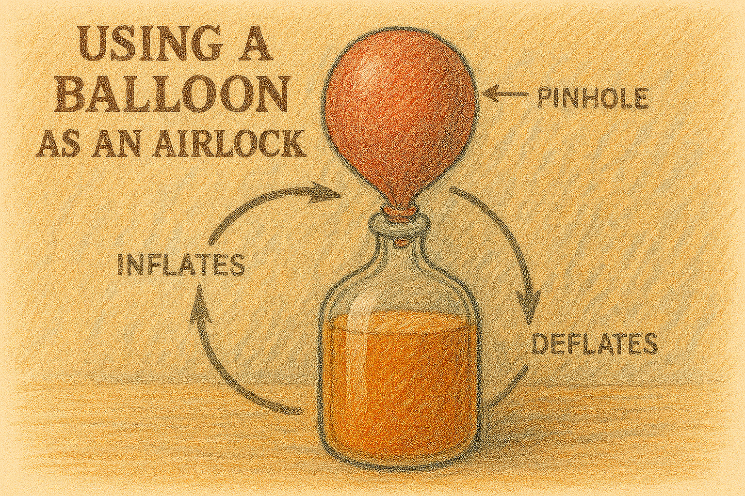 Using a balloon as an airlock